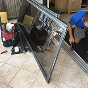 sliding glass door frame repair Sarasota